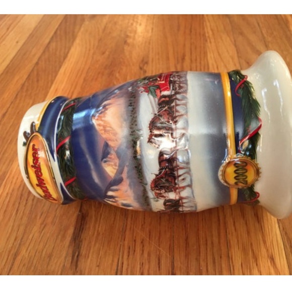 Budweiser VTG 2000/1999 Holiday in The Mountains Christmas Beer Stein Clydesdale - Picture 8 of 9